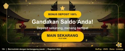 Bonus Selamat Datang 100% banner
